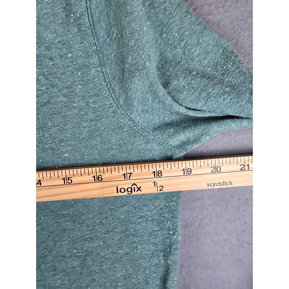Carhartt Women's Medium Green Long Sleeve T-Shirt Loose Fit Sleeve Logo Workwear - Picture 4 of 7